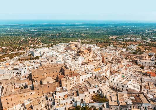 Whitewashed Streets of Ostuni, Brindisi